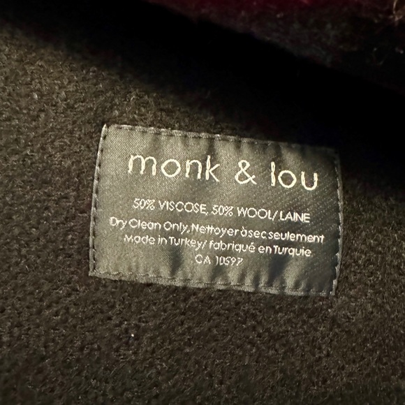 Monk & Lou Reversible Wool Poncho - Picture 5 of 5